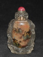 Antike feine Snuff Bottle mit Landschaften